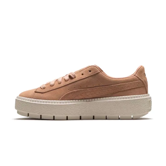 PUMA Suede Skateboarding Shoes Women's Low-top Orange