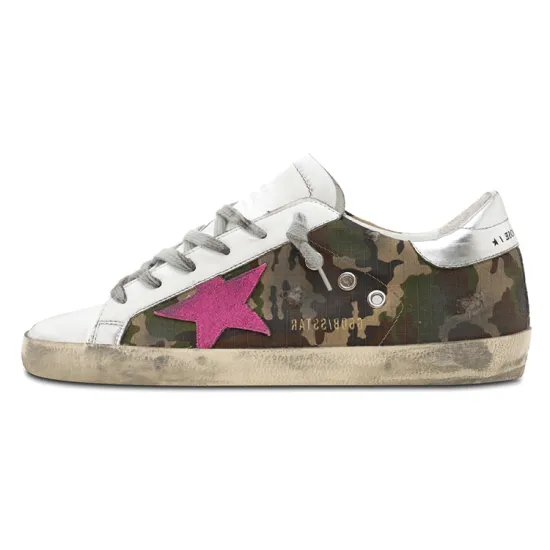 Golden Goose Super-Star Skateboard Shoes Women's Camouflage