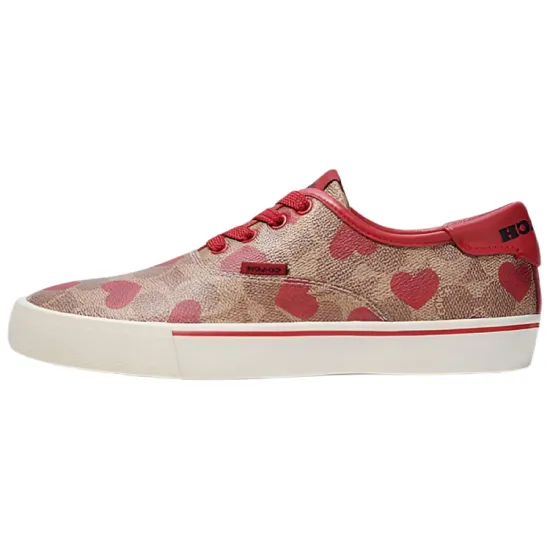 COACH CitySole Skateboard Shoes Women's Low-Top Red