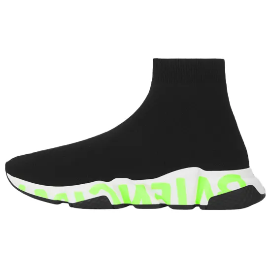 Balenciaga Graffiti Speed Black Fluo Green Women's