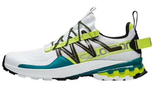 SALOMON Xa Cover Running Shoes Unisex Low Top White/Green