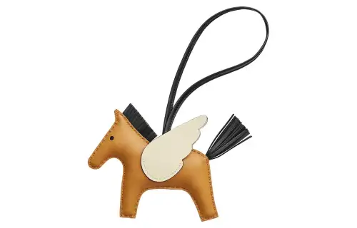 HERMES Rodeo Pegase Charms Unisex Brown