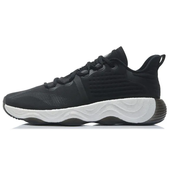 LiNing Wujie 3 Cushioning Anti-Slip Wear-Resistant Coverage Support Lightweight Low-Top Casual Shoes Men's Black