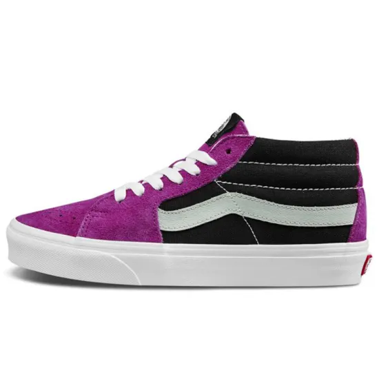 Vans SK8 Skateboarding Shoes Unisex Mid-top Black/purple