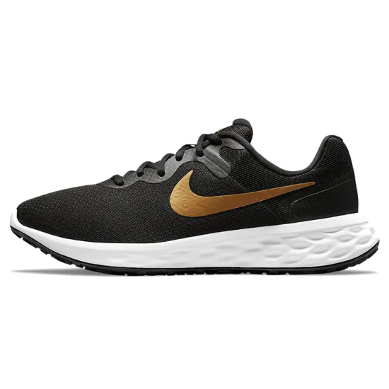 Nike REVOLUTION 6 Running Shoes Men Low-top Black/Gold