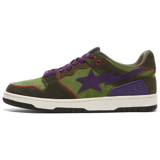 A BATHING APE Bape Sta Sk8 'Green Dark Purple'