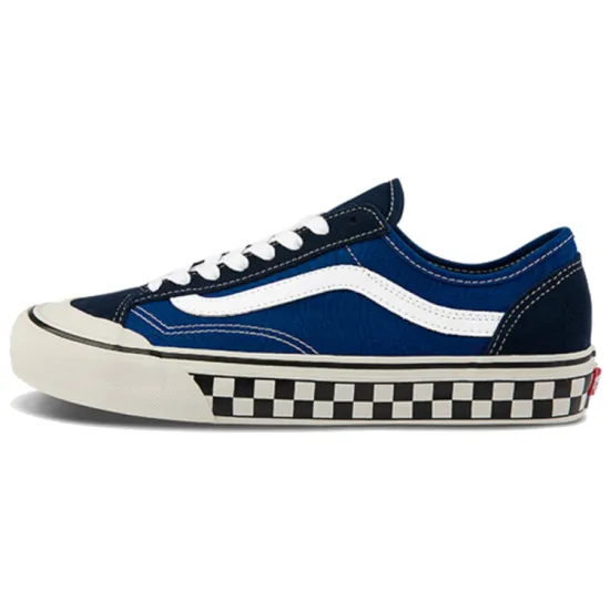 Vans Style 36 Skateboarding Shoes Unisex Low-top Blue/Black/White