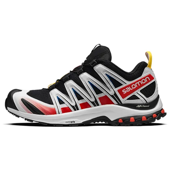 SALOMON XA PRO 3D Running Shoes Unisex Low-top Black/Dark Obsidian/Total Orange