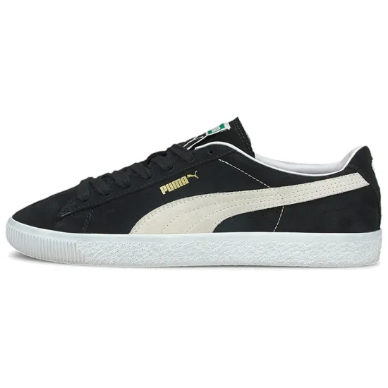PUMA Suede Skateboarding Shoes Unisex Low-top White/Black/Khaki