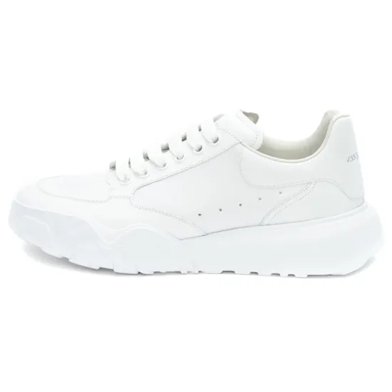 Alexander McQueen Court Trainers White Leather
