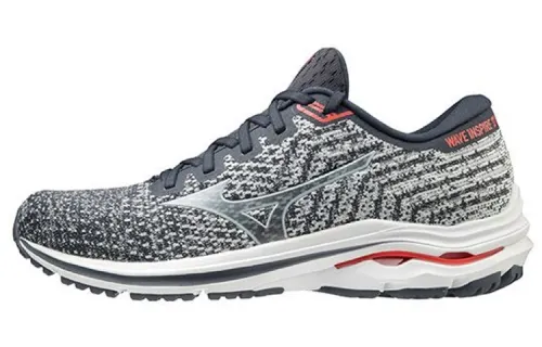 Mizuno Wave Inspire 17 Textile, Synthetic Leather Slip Resistant, Abrasion Resistant, Breathable Low top Running Shoes