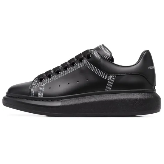 Alexander McQueen Oversized Embroidered Black Silver