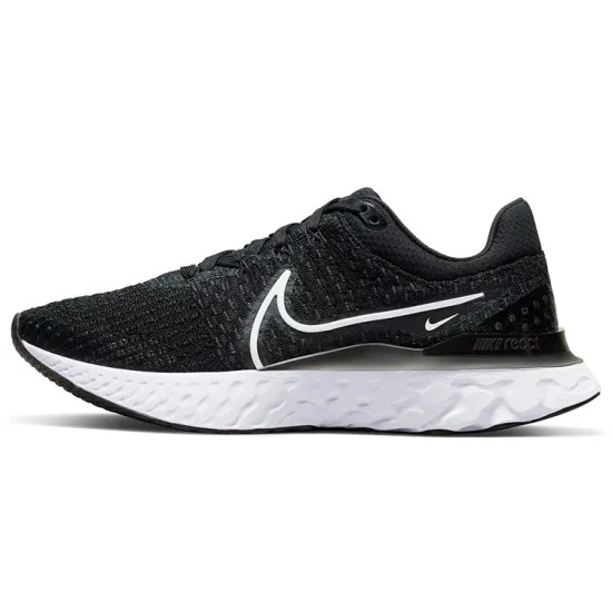 Nike React Infinity Run Flyknit 3 Black White Women's