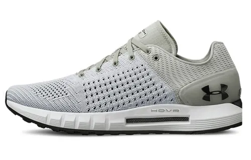 Under Armour HOVR Sonic Comfortable Textile, Synthetic Leather Low top Running Shoes Men's Gray White