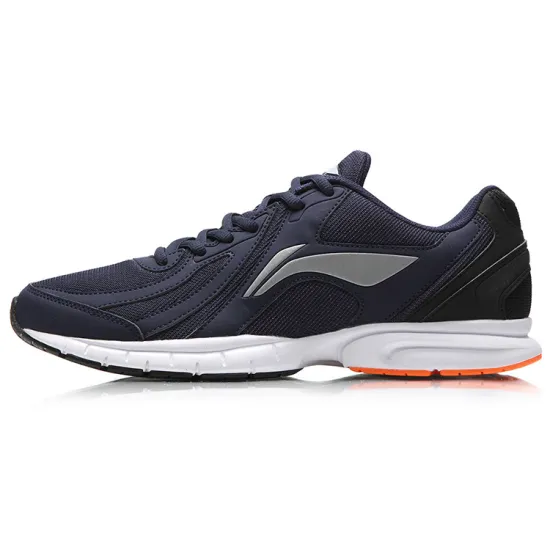 LiNing Cushioning Anti Slip Wear Resistant Breathability Low Top Running Shoes Unisex Blue White