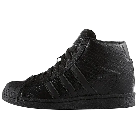 Adidas Originals Originals Superstar Up Non-slip Wear-Resistant High-Heeled Sneakers Black Women's