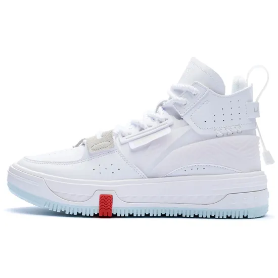 LINING Xingchuan Skateboard Shoes Women's High-Top White