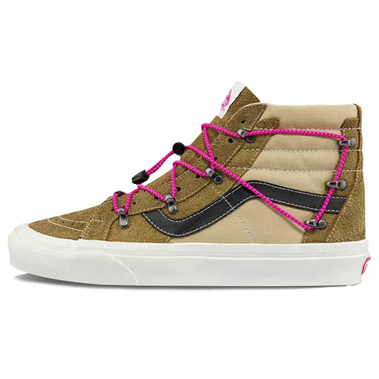 Vans SK8 Skateboarding Shoes Unisex High-top Brown