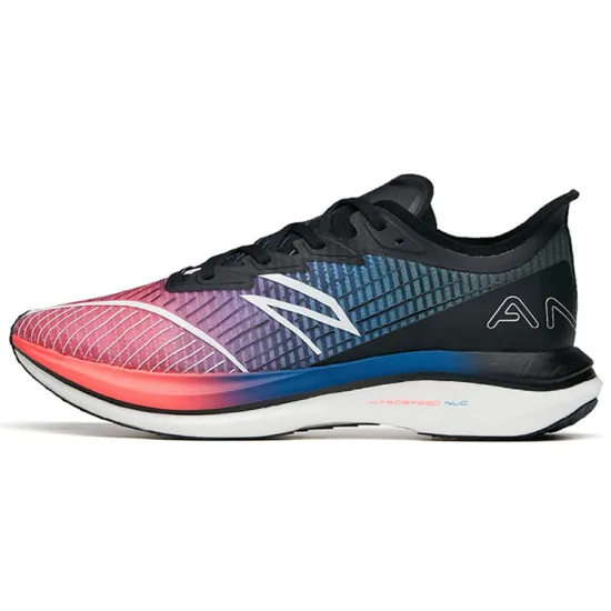 ANTA C202 GT Running Shoes Men Low-Top ANTA Black/Neon Pink/Sky Blue