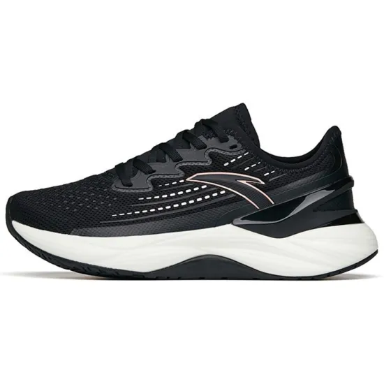 Anta Tron 2.0 Durable Breathable Low-Top Running Shoes Women's Black Thickened Edition
