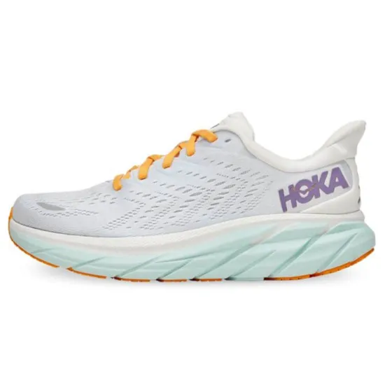 HOKA ONE ONE Clifton 8 Blanc De Blanc Purple Seafoam Women's