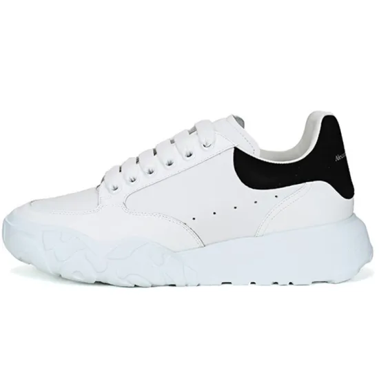 Alexander McQueen Oversized Court Trainer 'White Black'