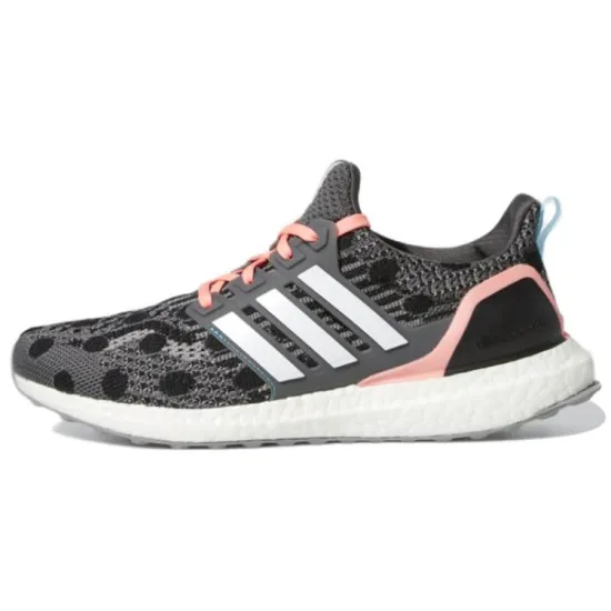 Adidas Ultra Boost 5.0 Dna Grey Acid Red Polka Dot Women's