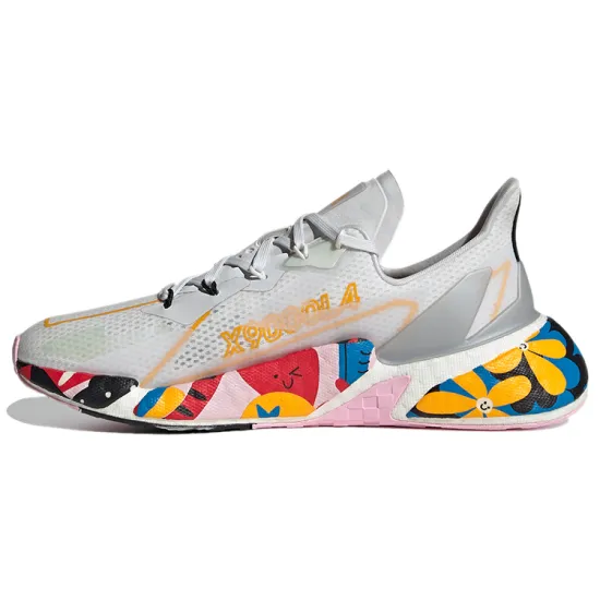 Adidas X9000l4 Running Shoes Women's Low-top White/silver/yellow/red