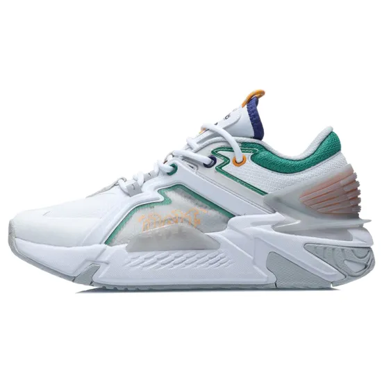 LINING 001 Casual Shoes Women's Low-Top White Gray Green