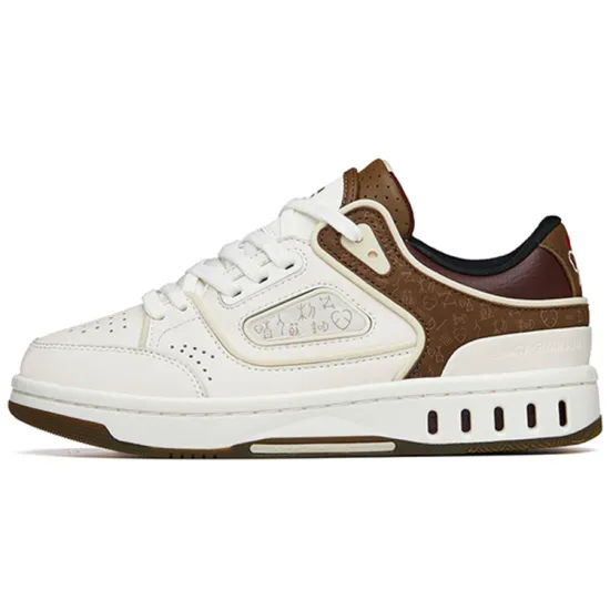 Anta Low-Top Skateboard Shoes Men's White Brown