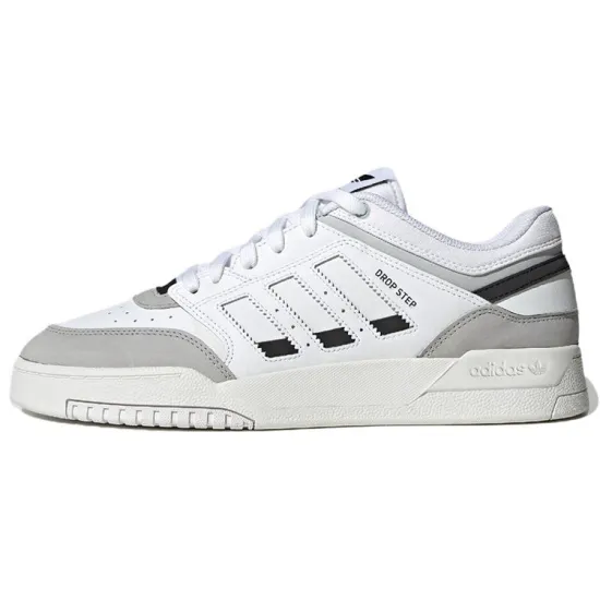 Adidas Originals Drop Step Skateboard Shoes Unisex Low-top White/Gray