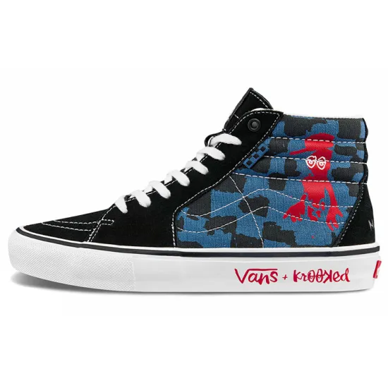 Vans Sk8-Hi Krooked By Natas For Ray Black Blue