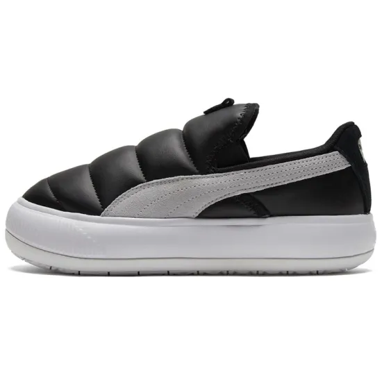 Puma Suede Skateboarding Shoes Women's Low-top Black/white