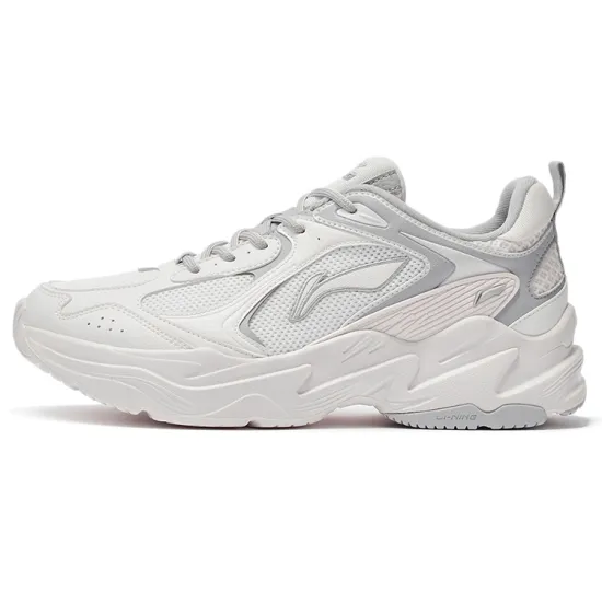 LINING Running Shoes Men Low-Top Mist White/Coin Gray