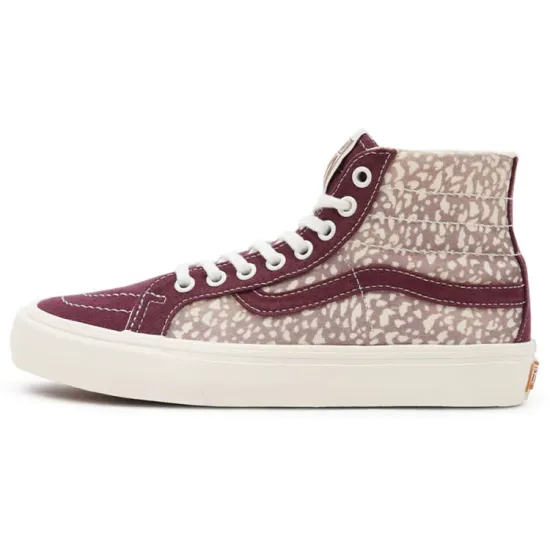 Vans SK8 Skateboarding Shoes Women's High-top Purple/White