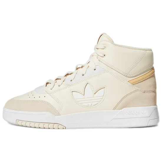 Adidas Originals Drop Step Skateboard Shoes Unisex High-top Beige/White