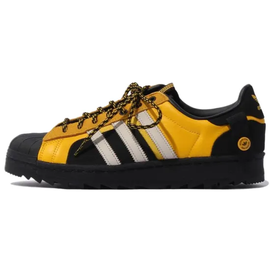 Adidas Originals Superstar Series Skateboarding Shoes Men Low-top Black/yellow
