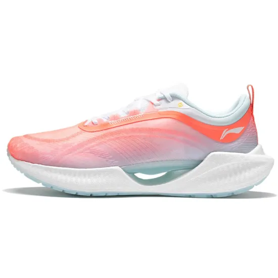 LINING Super Light 19 Running Shoes Women's Low-Top Fluorescent Fat Orange/White