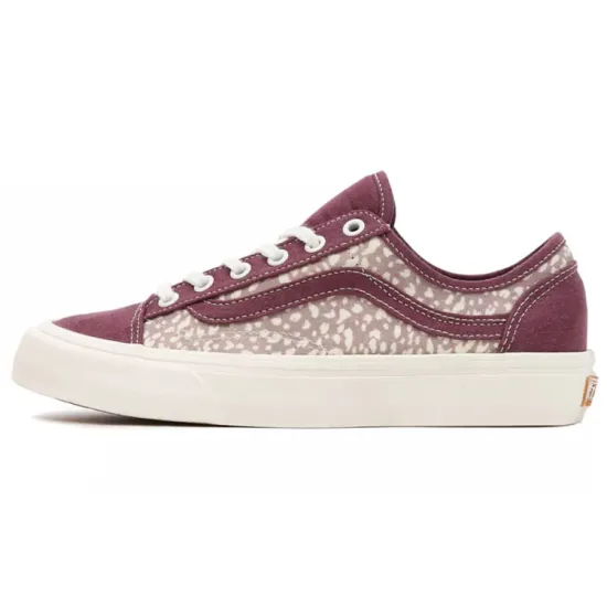 Vans Style 36 Skateboarding Shoes Women's Low-top Purple/White