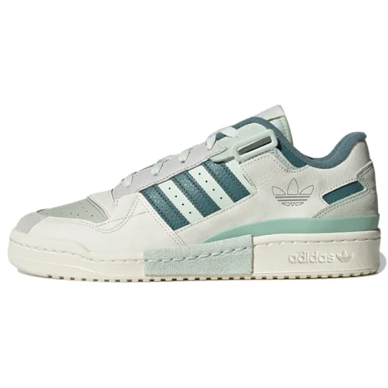 adidas originals FORUM Skateboarding Shoes Unisex Low-top Sanddrift/White/Rough Green/Hemp