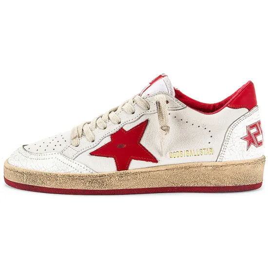 Golden Goose Ball Star Skateboard Shoes Women's Low-top White