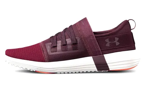 Under Armour Textile, Mesh Low top Running Shoes Women's Red