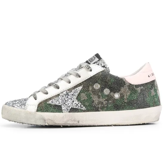 Golden Goose Super-Star Skateboard Shoes Women's Low-top Camouflage