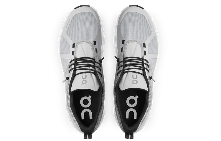 On Running Cloud 5 Waterproof Glacier Grey White Women’s