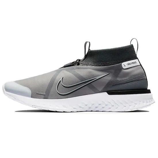 Nike React City Running Shoes Men Mid-top Gray/Black/White