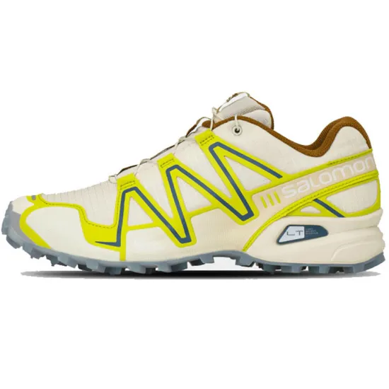 SALOMON Speedcross 3 Running Shoes Unisex Low-top White/Yellow