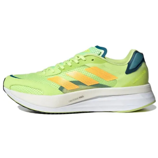 Adidas Adizero Boston 10 Pulse Lime Flash Orange Teal