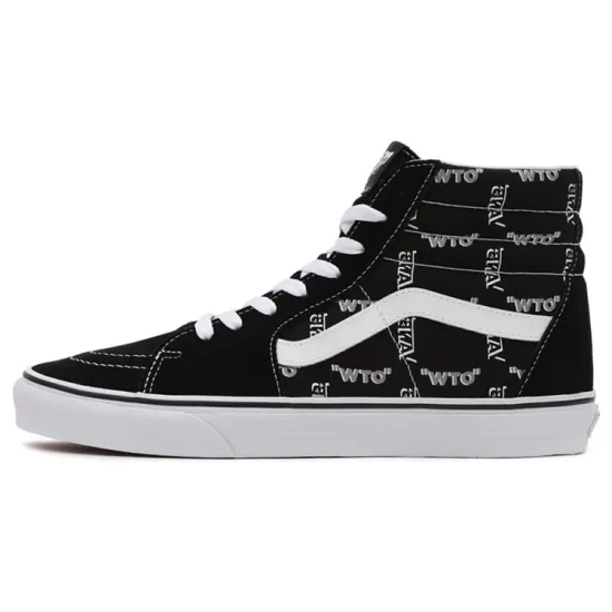 Vans SK8 Skateboarding Shoes Women's High-top Black/white