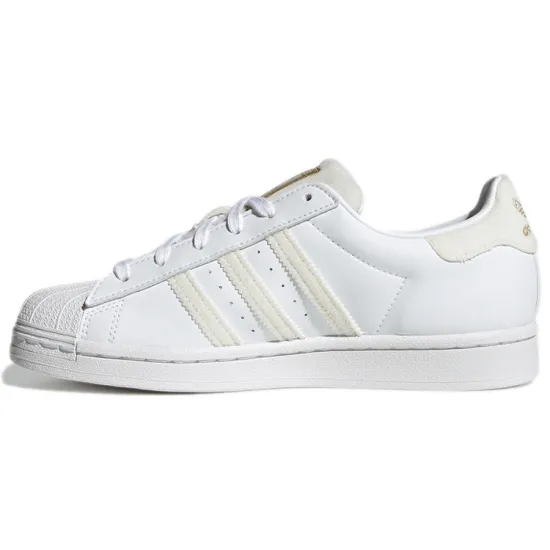 adidas originals Superstar Series Skateboarding Shoes Women's Low-top Off White