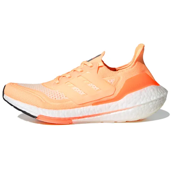 Adidas Ultra Boost 21 White Acid Orange Women's